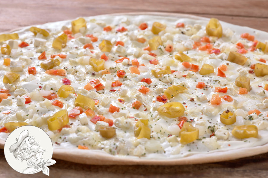 TK-Flammkuchen "Käse, Peperoni"