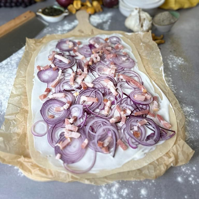 Teigböden für Flammkuchen